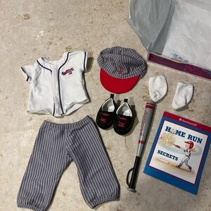 American Girl softball doll set